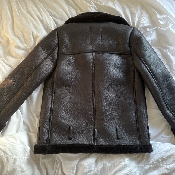 Zara faux fur leather jacket size XS - Picture 5 of 11